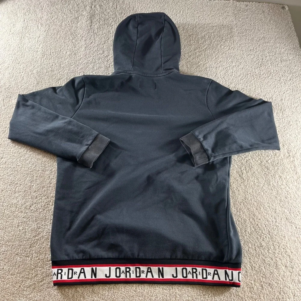 Jordan Hoodie Mens‎ Large Black Jumpman Air Pullover AR2252-010 Excellent Logo